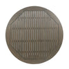 Ambre Patio Dining Table | Round Slatted Oak Brown Acacia Wood 47"
