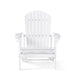 Libo Outdoor Reclining Adirondack Chair with Slanted Back | White Wood