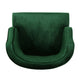 Joen Accent Armchair | Curved Back | Emerald Green Velvet BM337080