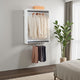 Vedz Wall Mounted Walk in Closet | 2 Hanging Rods | Oak Brown Melamine