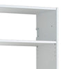 Vedz Wall Mount Adjustable Shelf | 4 Open Shelves | White Melamine