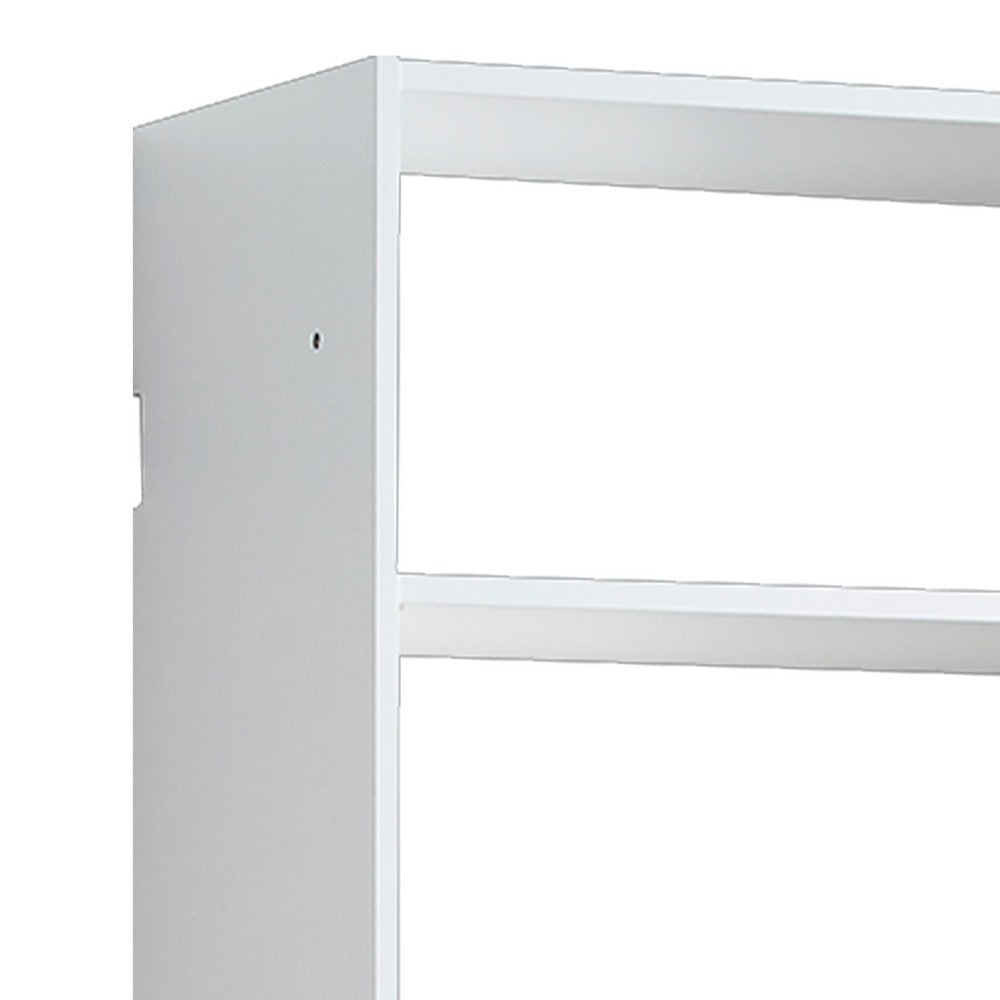 Vedz Wall Mount Adjustable Shelf | 4 Open Shelves | White Melamine