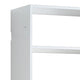 Vedz Wall Mount Adjustable Shelf | 4 Open Shelves | White Melamine