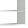 Vedz Wall Mount Adjustable Shelf | 4 Open Shelves | White Melamine