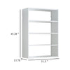 Vedz Wall Mount Adjustable Shelf | 4 Open Shelves | White Melamine