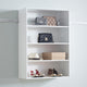 Vedz Wall Mount Adjustable Shelf | 4 Open Shelves | White Melamine