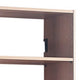 Vedz Wall Mount Adjustable Shelf | 4 Open Shelves | Oak Brown Melamine