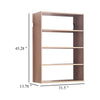 Vedz Wall Mount Adjustable Shelf | 4 Open Shelves | Oak Brown Melamine