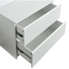 Vedz Dresser Unit with 2 Drawers | Modern White Melamine Finish