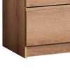 Vedz Dresser Unit with 2 Drawers | Modern Oak Brown Melamine Finish