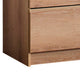 Vedz Dresser Unit with 2 Drawers | Modern Oak Brown Melamine Finish
