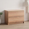 Vedz Dresser Unit with 2 Drawers | Modern Oak Brown Melamine Finish
