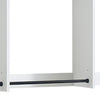 Vedz Wall Mount Closet Set | 1 Side Shelf 5 Hanging Rods | White