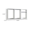 Vedz Wall Mount Closet Set | 1 Side Shelf 5 Hanging Rods | White