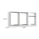 Vedz Wall Mount Closet Set | 1 Side Shelf 5 Hanging Rods | White
