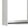 Vedz Wall Mount Closet Set | 1 Center Shelf 5 Hanging Rods | White