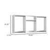 Vedz Wall Mount Closet Set | 1 Center Shelf 5 Hanging Rods | White