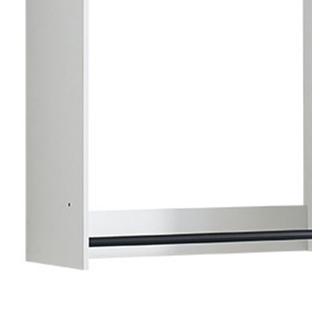 Vedz Walk in Closet w 2 Drawers | 4 Shelves w Hanging Rods | White