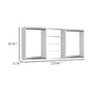 Vedz Walk in Closet w 2 Drawers | 4 Shelves w Hanging Rods | White