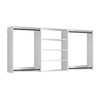 Vedz Walk in Closet w 2 Drawers | 4 Shelves w Hanging Rods | White