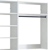Vedz Walk in Closet w 2 Drawers | 6 Shelves | 2 Hanging Rods | White
