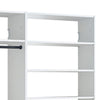 Vedz Walk in Closet w 2 Drawers | 5 Shelves | 3 Hanging Rods | White