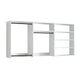 Vedz Walk in Closet w 2 Drawers | 5 Shelves | 3 Hanging Rods | White