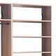 Vedz Walk in Closet w 2 Drawers | 5 Shelves | 3 Hanging Rods | Brown