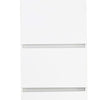 Ely Slim Closet Cabinet | 3 Drawers | 71’’ | White Melamine and Wood BM337102