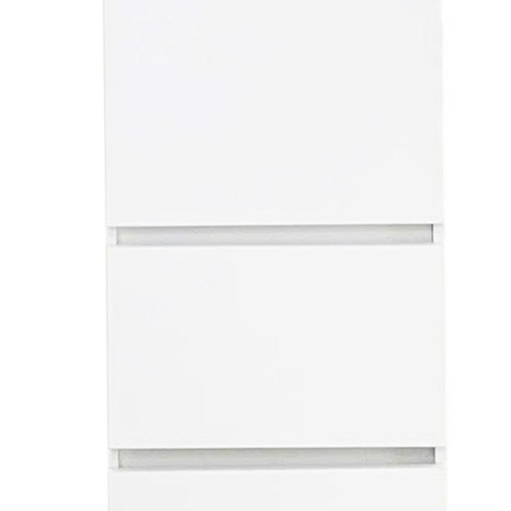 Ely Slim Closet Cabinet | 3 Drawers | 71’’ | White Melamine and Wood BM337102