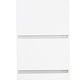 Ely Slim Closet Cabinet | 3 Drawers | 71’’ | White Melamine and Wood BM337102