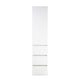 Ely Slim Closet Cabinet | 3 Drawers | 71" | White Melamine and Wood