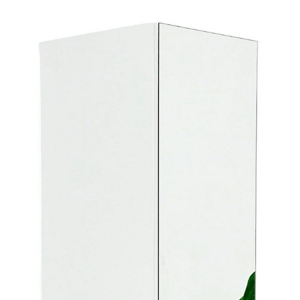 Ely Slim Closet Cabinet w Mirror | 1 Drawer | 71’’ | White Melamine BM337103