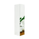 Ely Slim Closet Cabinet w Mirror | 1 Drawer | 71" | White Melamine