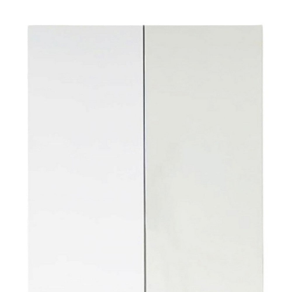 Ely Dual Closet Cabinet w Mirror | 4 Drawers | 71’’ | White Melamine BM337104