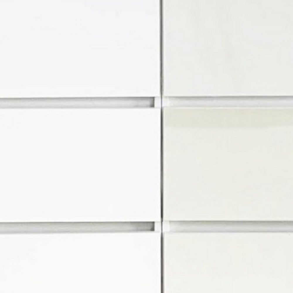 Ely Dual Closet Cabinet w Mirror | 4 Drawers | 71’’ | White Melamine BM337104