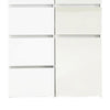 Ely Dual Closet Cabinet w Mirror | 4 Drawers | 71’’ | White Melamine BM337104