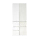 Ely Dual Closet Cabinet w Mirror | 4 Drawers | 71" | White Melamine