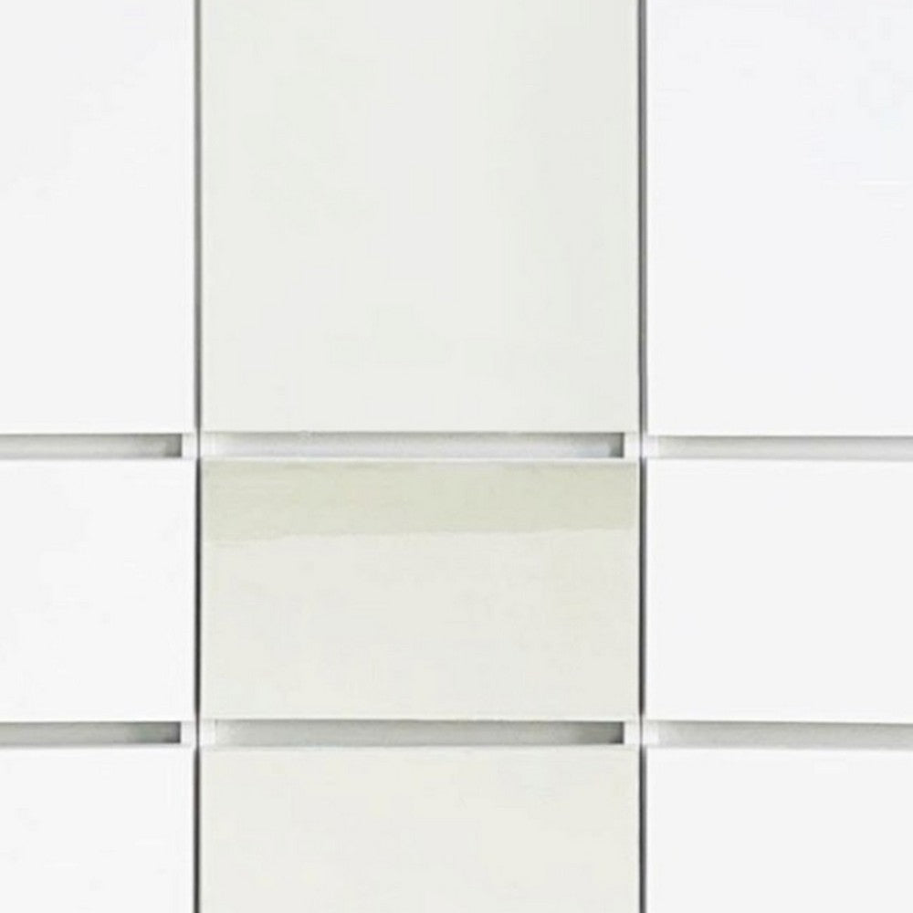 Ely Closet Cabinet Set | Center Mirror Front | 7 Drawers | 71’’ | White BM337106