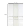Ely Closet Cabinet Set | Center Mirror Front | 7 Drawers | 71’’ | White BM337106