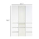 Ely Closet Cabinet Set | Center Mirror Front | 7 Drawers | 71’’ | White BM337106