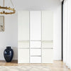 Ely Closet Cabinet Set | Center Mirror Front | 7 Drawers | 71" | White