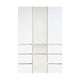 Ely Closet Cabinet Set | Center Mirror Front | 7 Drawers | 71" | White