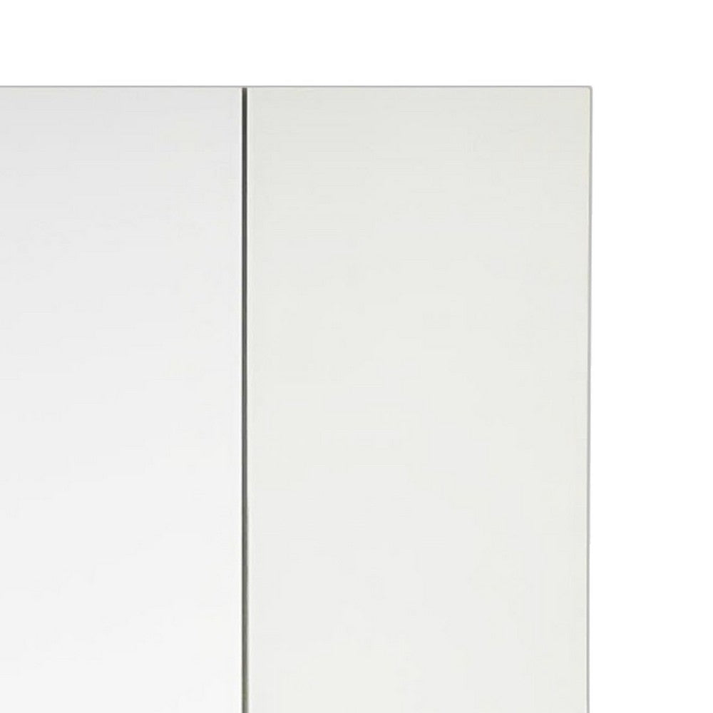 Ely Closet Cabinet Set | Double Mirror Doors | 5 Drawers | 71’’ | White BM337107