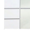 Ely Closet Cabinet Set | 2 Mirror Doors | 8 Drawers | 71’’ | White Wood BM337108