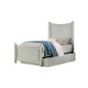 Roly Kids Full Size Bed w Trundle | Cradle Inspired Arches | Gray Wood BM337249