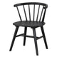 Yely 5pc Dining Table with 4 Windsor Chairs Set | Black Rubberwood BM337250