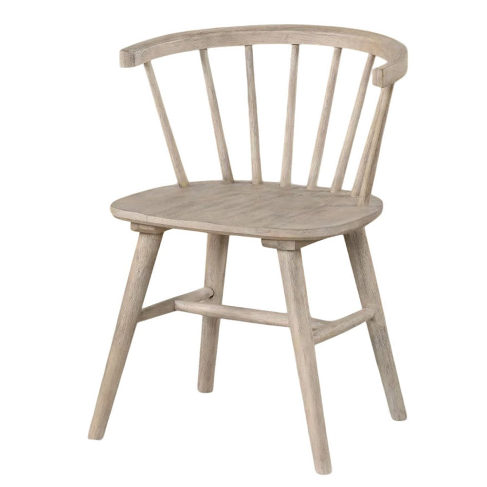 Yely 5pc Dining Table & 4 Windsor Chairs Set | Natural Oak Brown BM337251