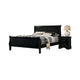 Ryla 4pc Queen Bedroom Set w Nightstand, Dresser, Mirror | Classic Black