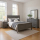 Ryla 4pc Queen Bedroom Set w Nightst& Dresser & Mirror | Neutral Gray